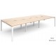 Adapt 6 Person Bench Desk | 1600mm Deep